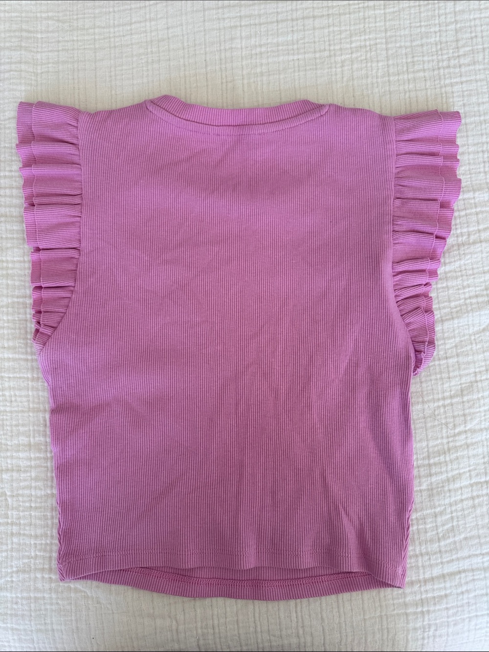Zara Pink Ribbed Top - Picture 2 of 3